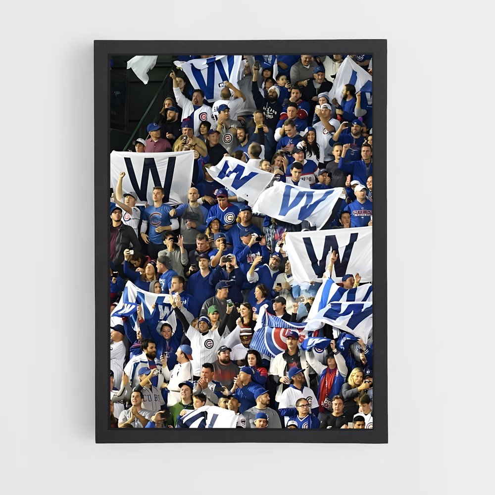 Poster Cheering Cubs – affiche Baseball (vue 2)